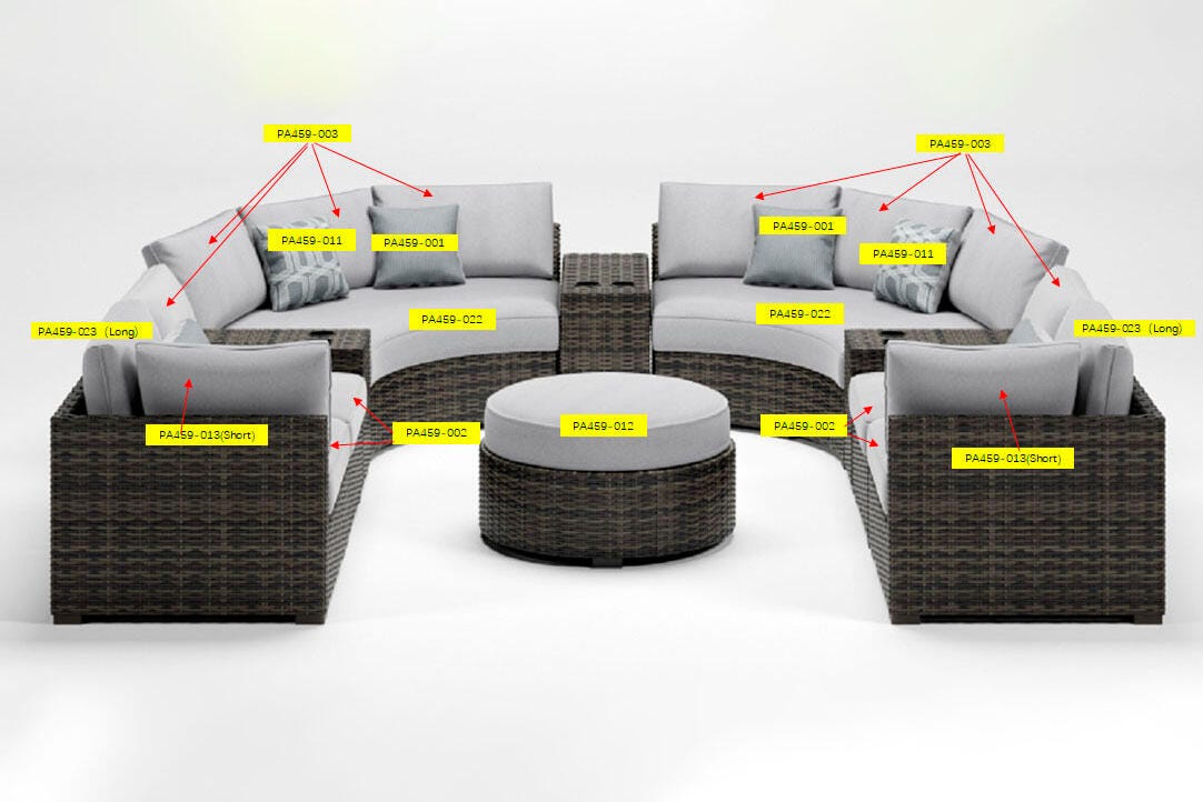 Harbor Court Back Cushion (PA459-SI)