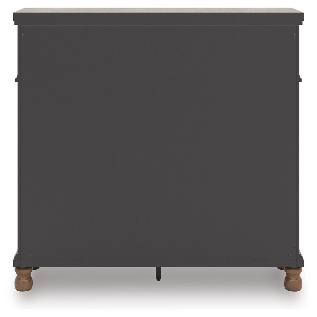 Rowlenstown King Poster Bed, Dresser and 2 Nightstands (PCB824-SI) - Image 6