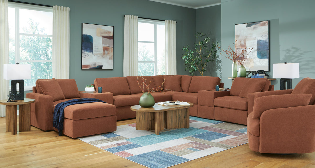 Modmax 6-Piece Sectional and Ottoman (92102-SI) - Image 24