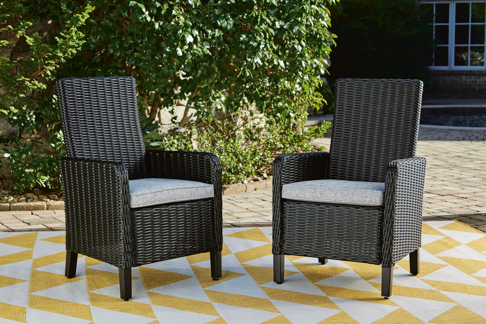Beachcroft Outdoor Dining Table, 4 Chairs and Bench (P792-SI) - Image 32