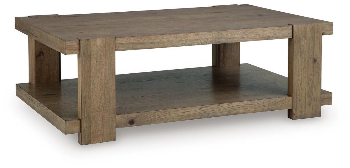Flangren Coffee Table - Light Brown  (T553-SI)