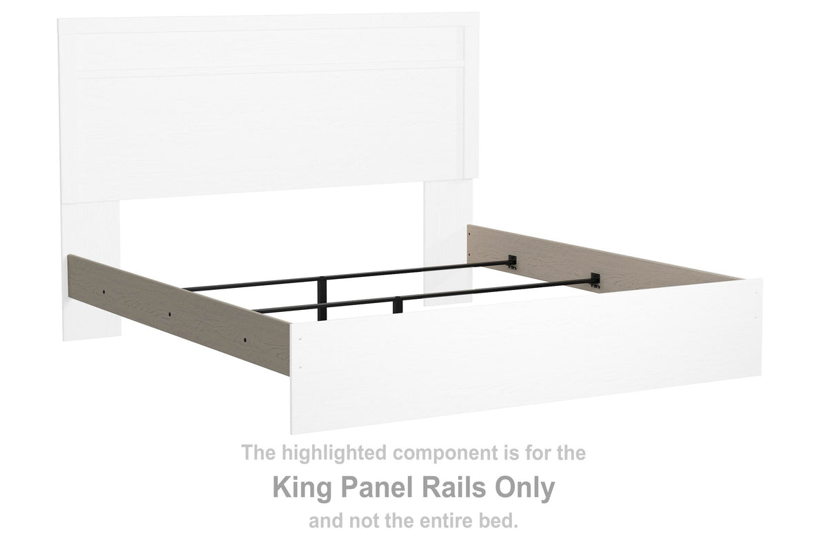 Stelsie Panel Rails - White  (B2588-SI)