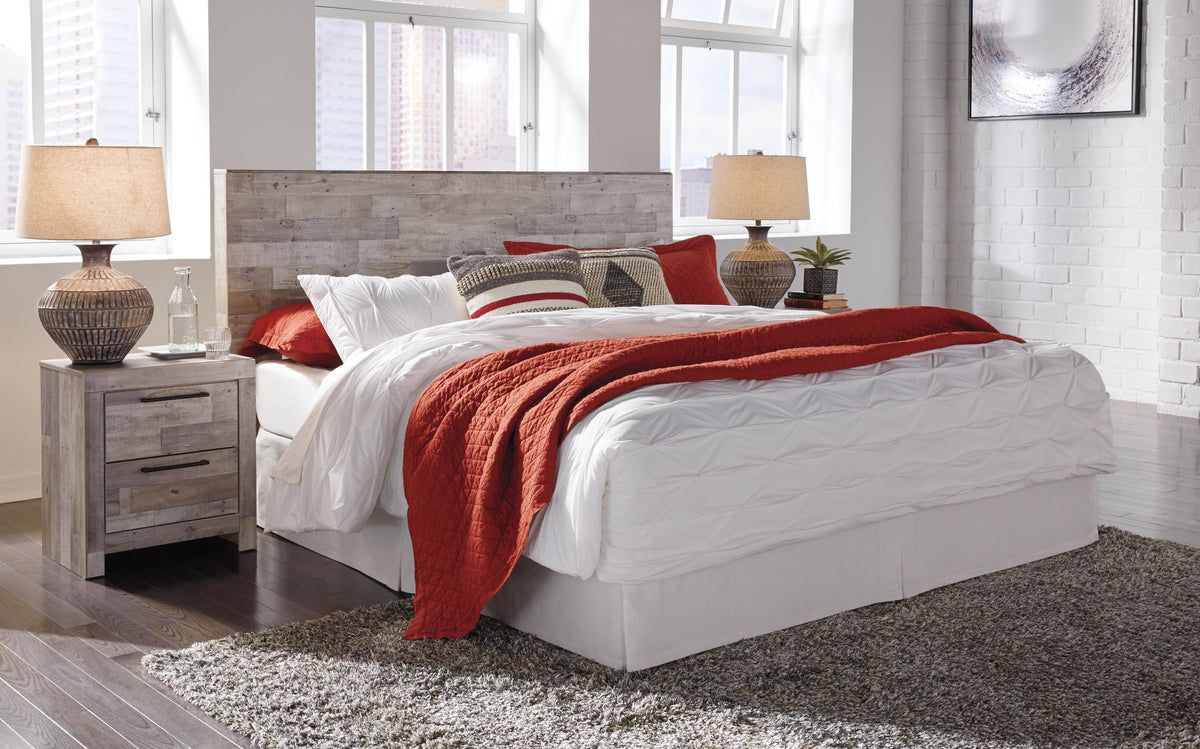 Effie Panel Headboard - Whitewash  (B255-SI) - Image 13