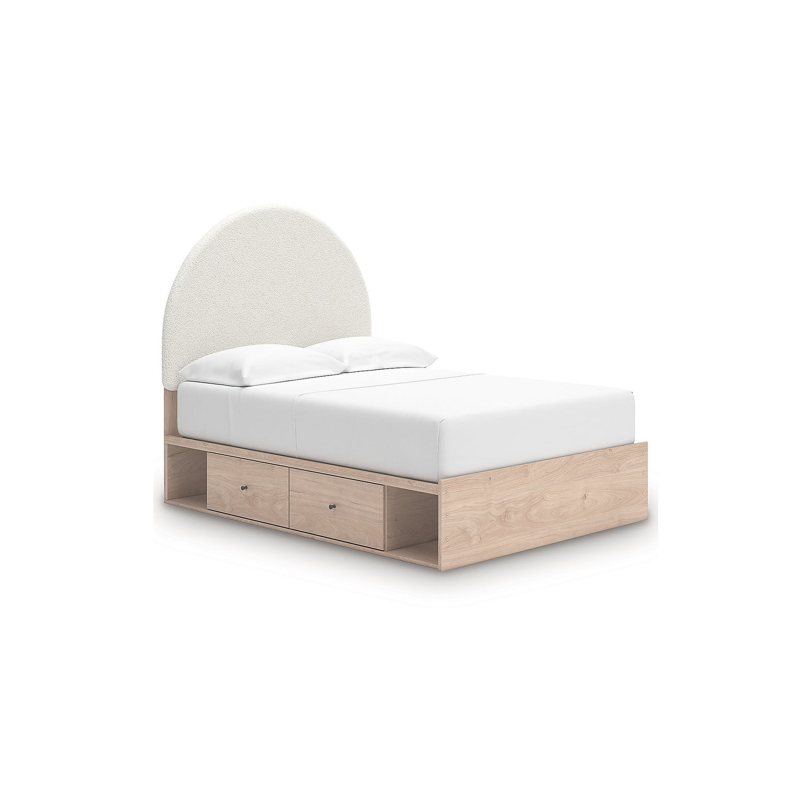Arloster Full Upholstered Panel Bed with Storage (PCB1566-SI) - Image 2