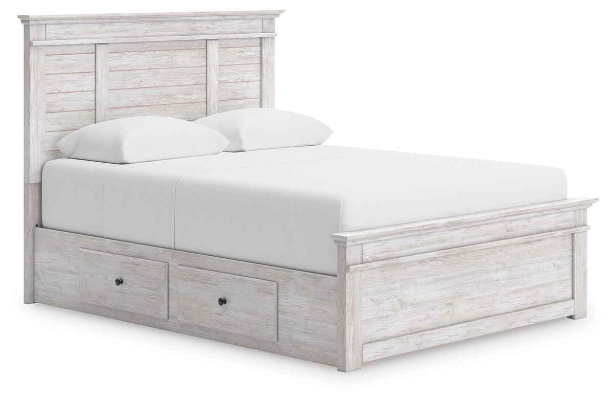 Makidern Queen Panel Storage Bed (PCB1171-SI)