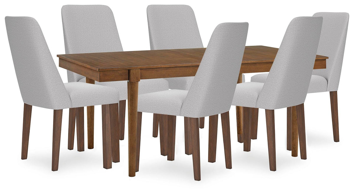 Lyncott Extension Dining Table and 6 Chairs (D615-SI)