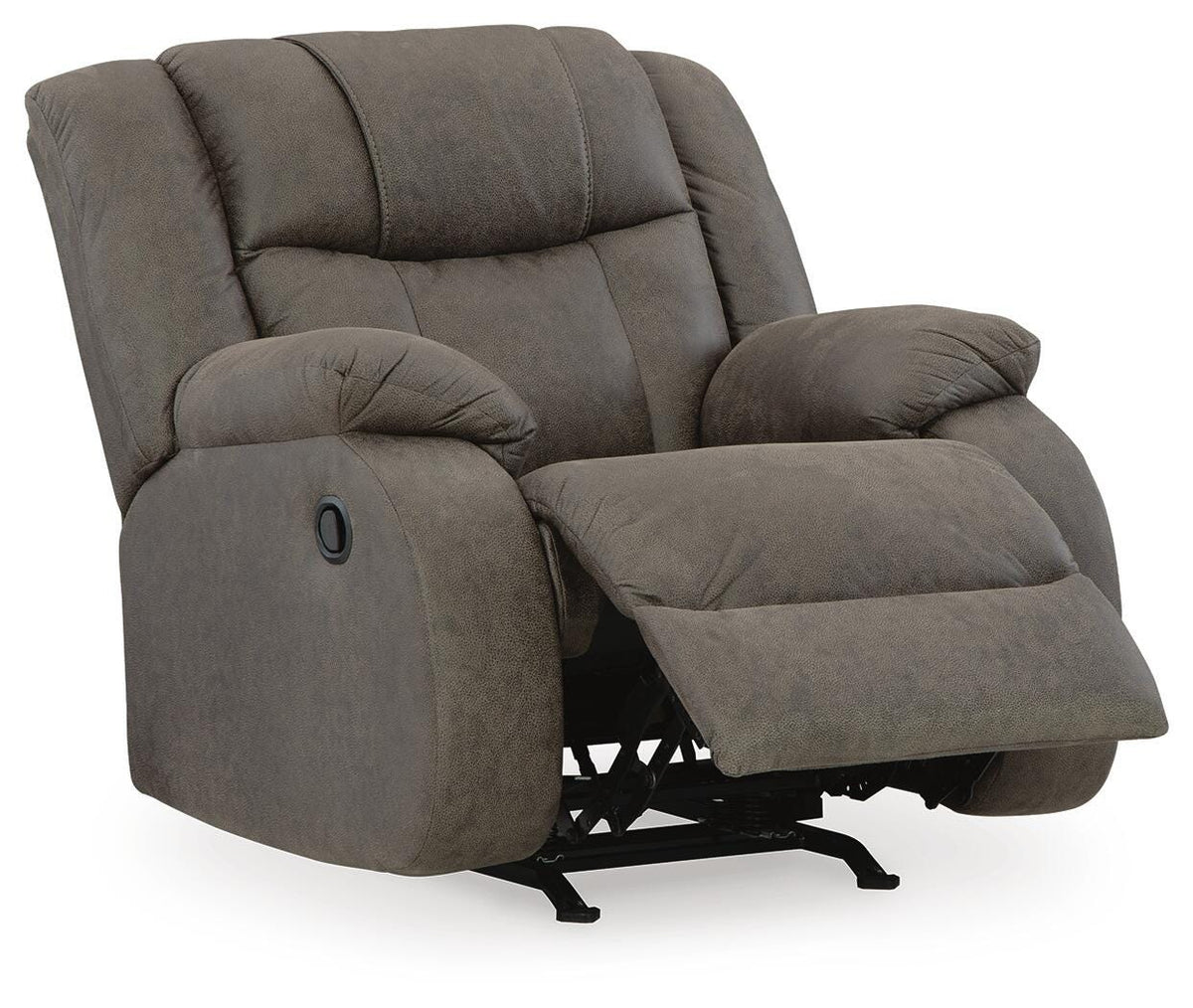 First Base Reclining Sofa, Loveseat and Recliner (68804-SI) - Image 4