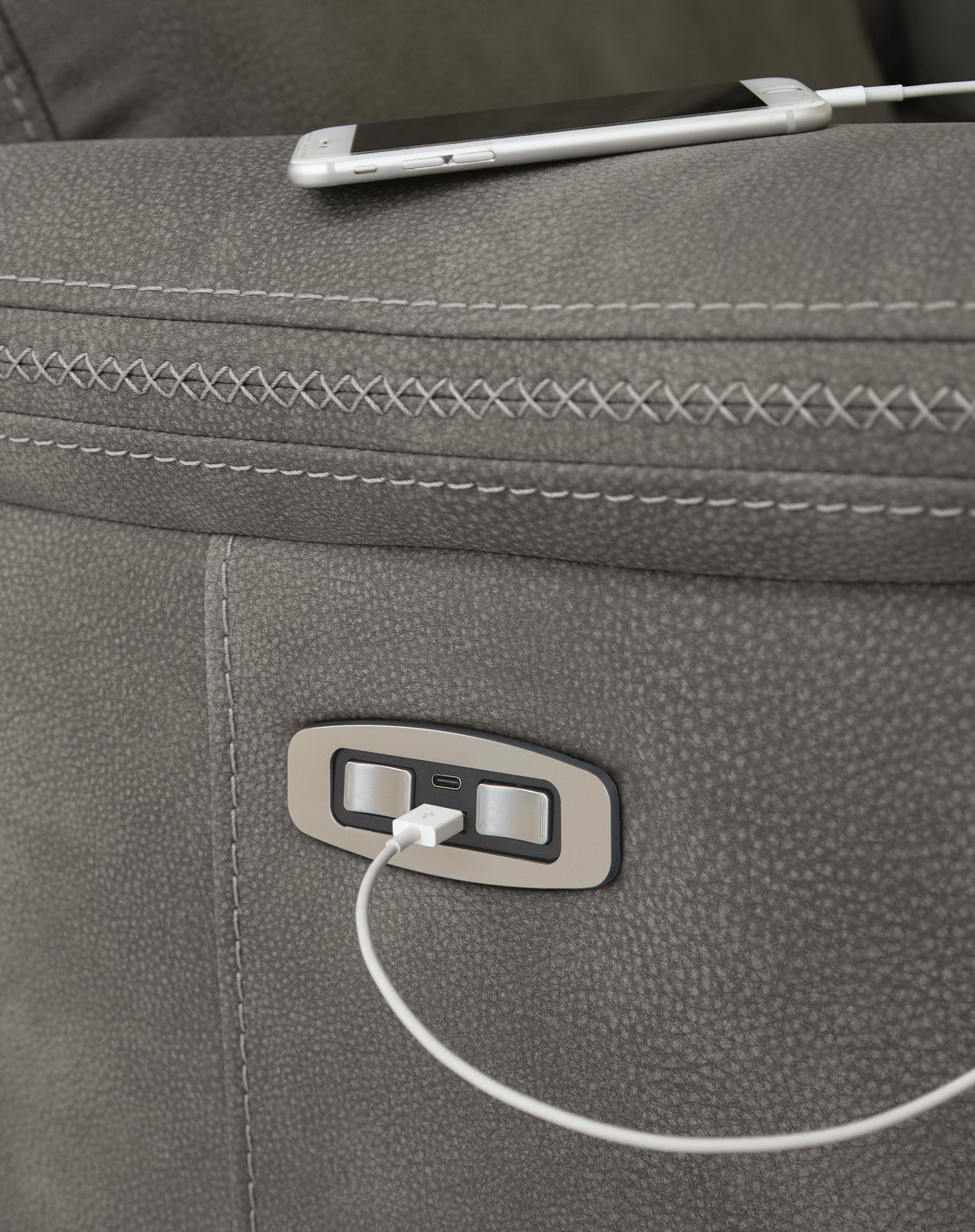 Next-Gen Durapella Power Reclining Loveseat with Console (59301-SI) - Image 24