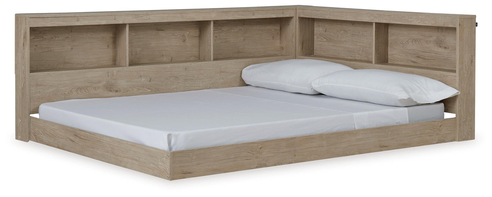 Oliah Bookcase Storage Bed (Youth) - Natural  (EB2270-SI)