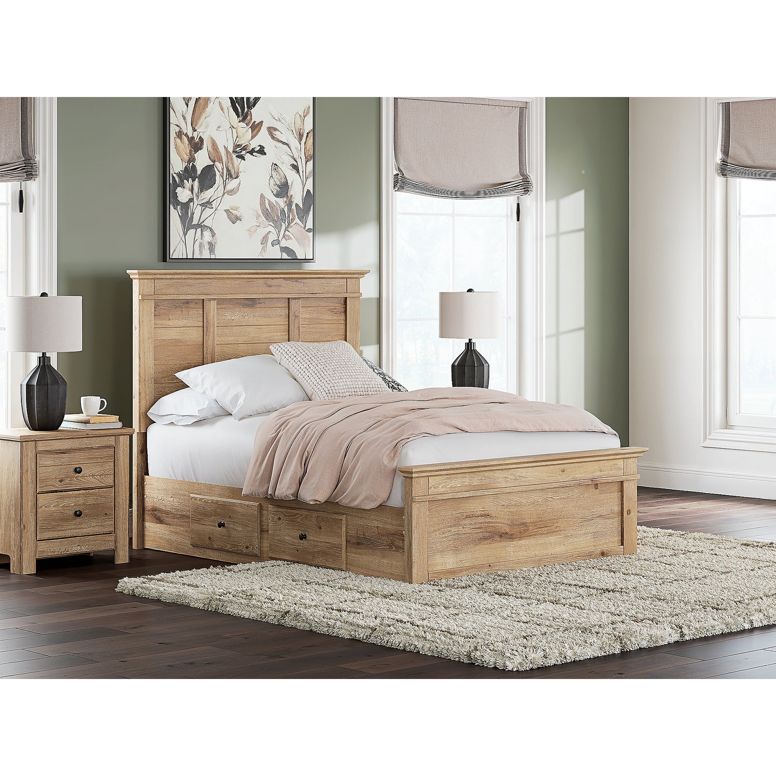 Makidern Full Panel Storage Bed (PCB1170-SI) - Image 9