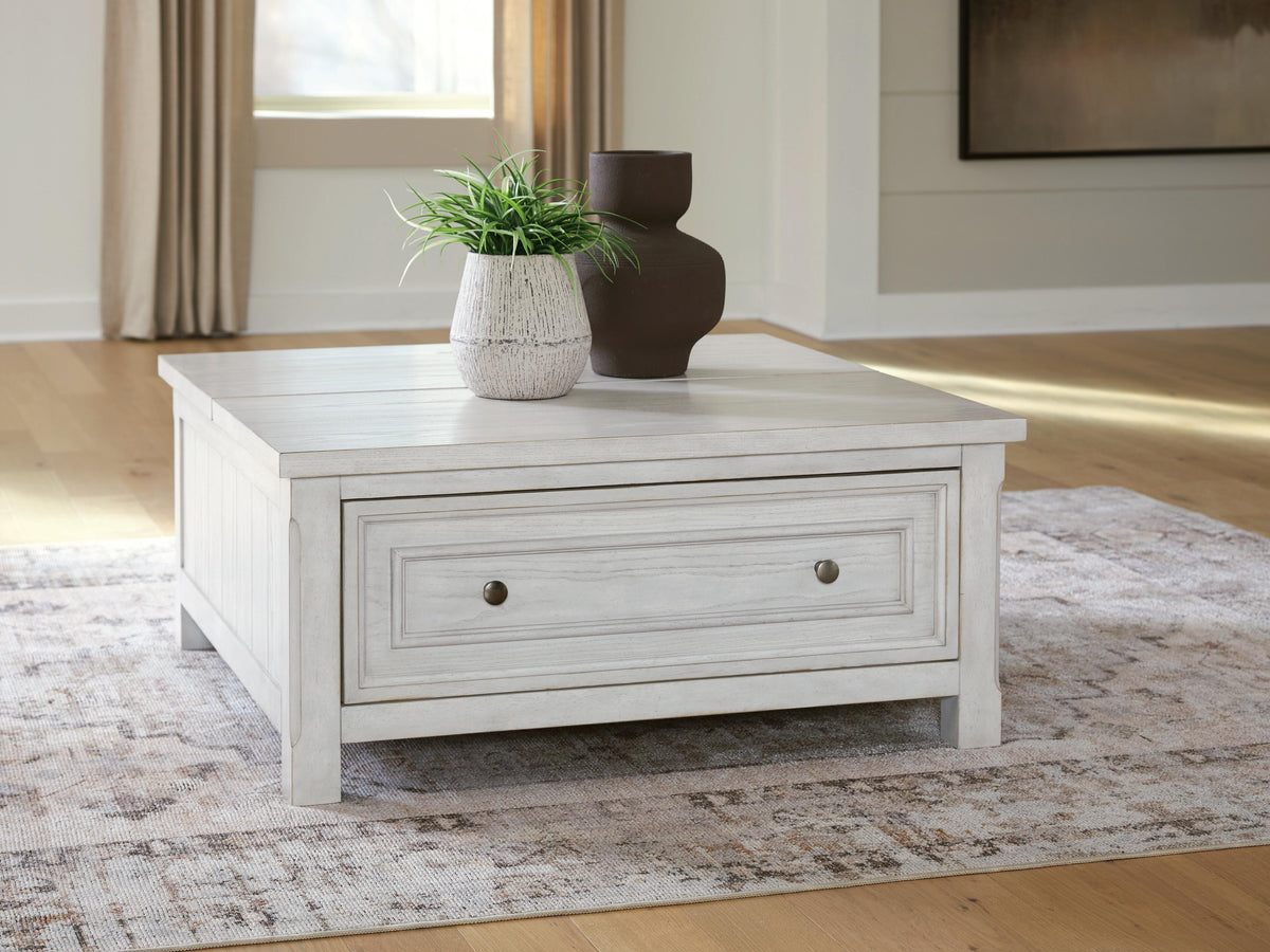 Robbinsdale Lift-Top Coffee Table - Antique White  (T729-SI) - Image 2