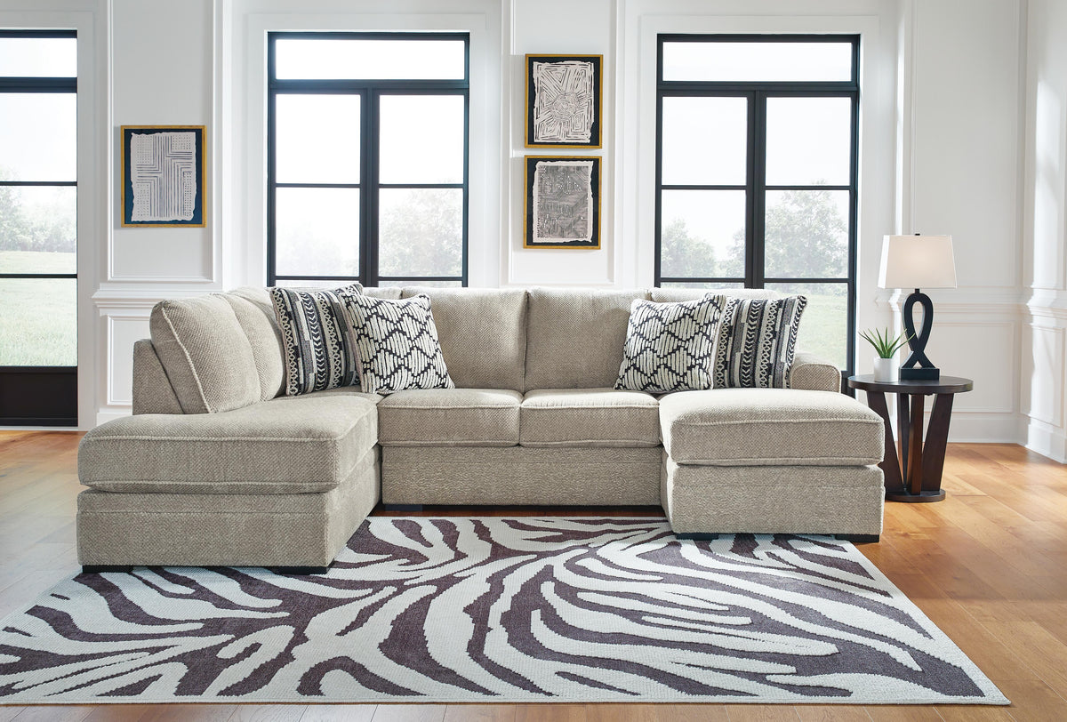 Calnita 2-Piece Sectional with Chaise (20502-SI) - Image 3