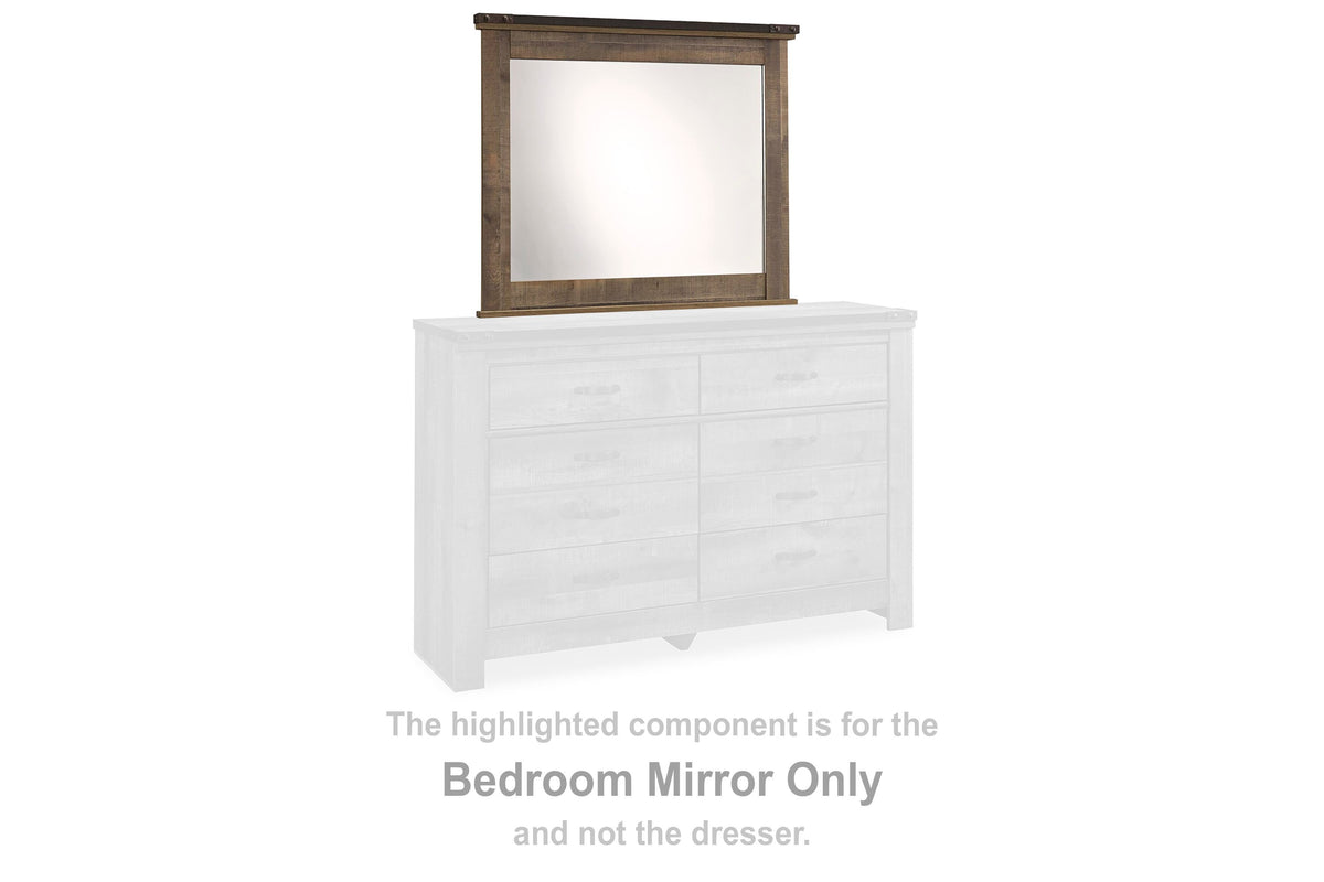 Trinell Bedroom Mirror (Youth) - Brown  (B446-SI) - Image 2