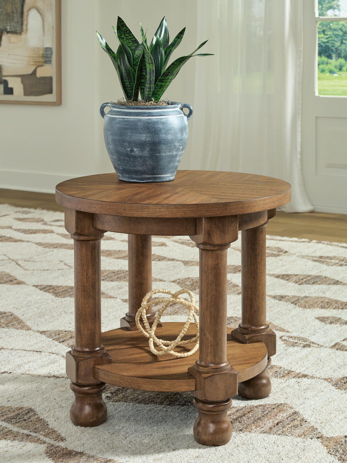 Chadworth End Table - Medium Brown  (T614-SI) - Image 2