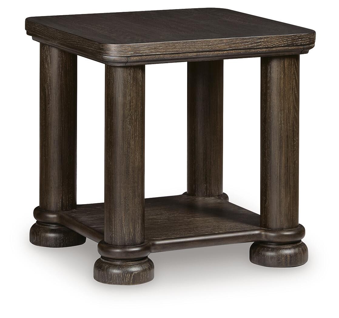 Bannette End Table - Dark Brown  (T605-SI)
