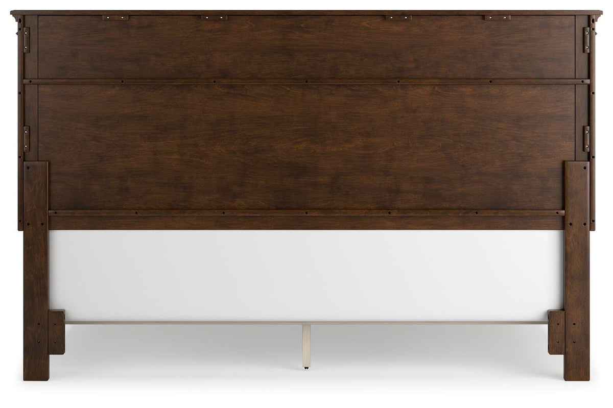Danabrin Panel Bed, Dresser and Mirror - Brown  (B685-SI) - Image 10