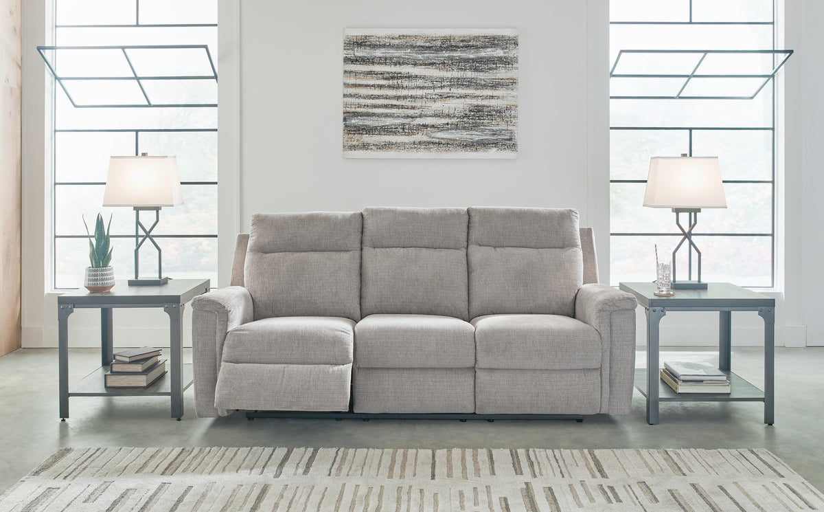 Barnsana Power Reclining Loveseat with Console (33201-SI) - Image 8