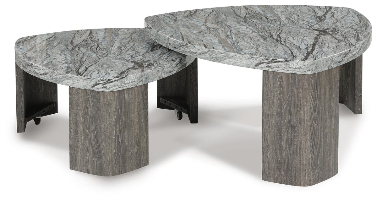Surmour Coffee Table and End Table (T600-SI) - Image 4