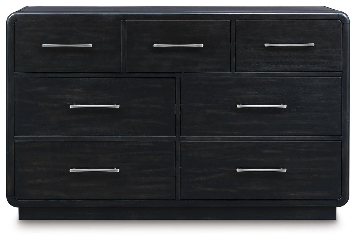 Rowanbeck Dresser - Black  (B821-SI)