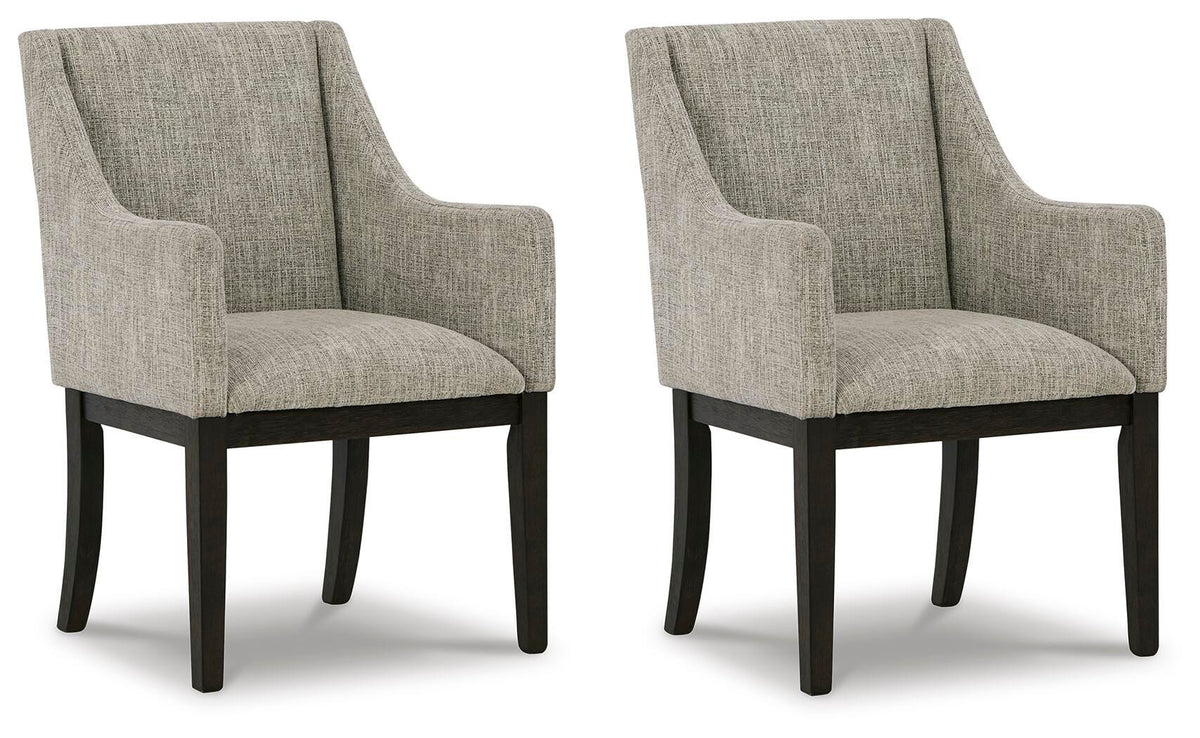 Burkhaus Dining Arm Chair (Set of 2) (D984-SI) - Image 2