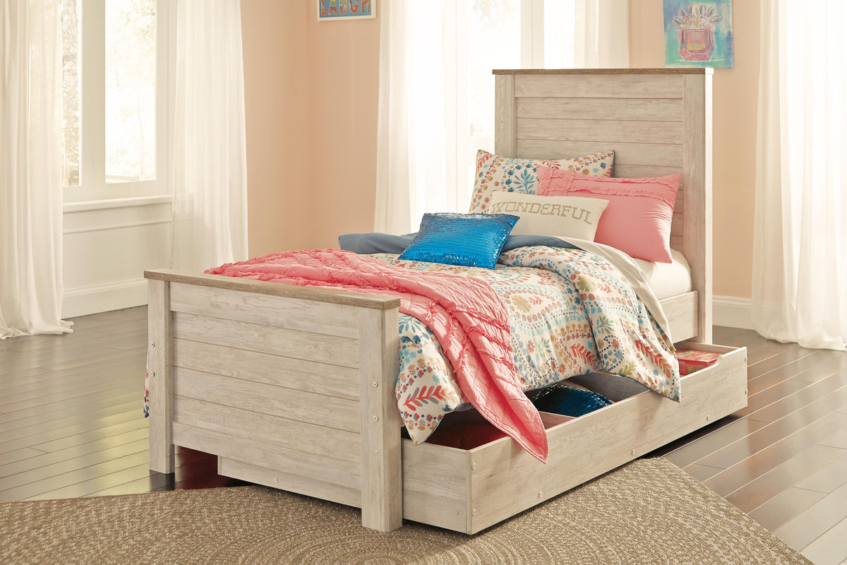 Willowton Panel Headboard - Whitewash  (B267-SI) - Image 7