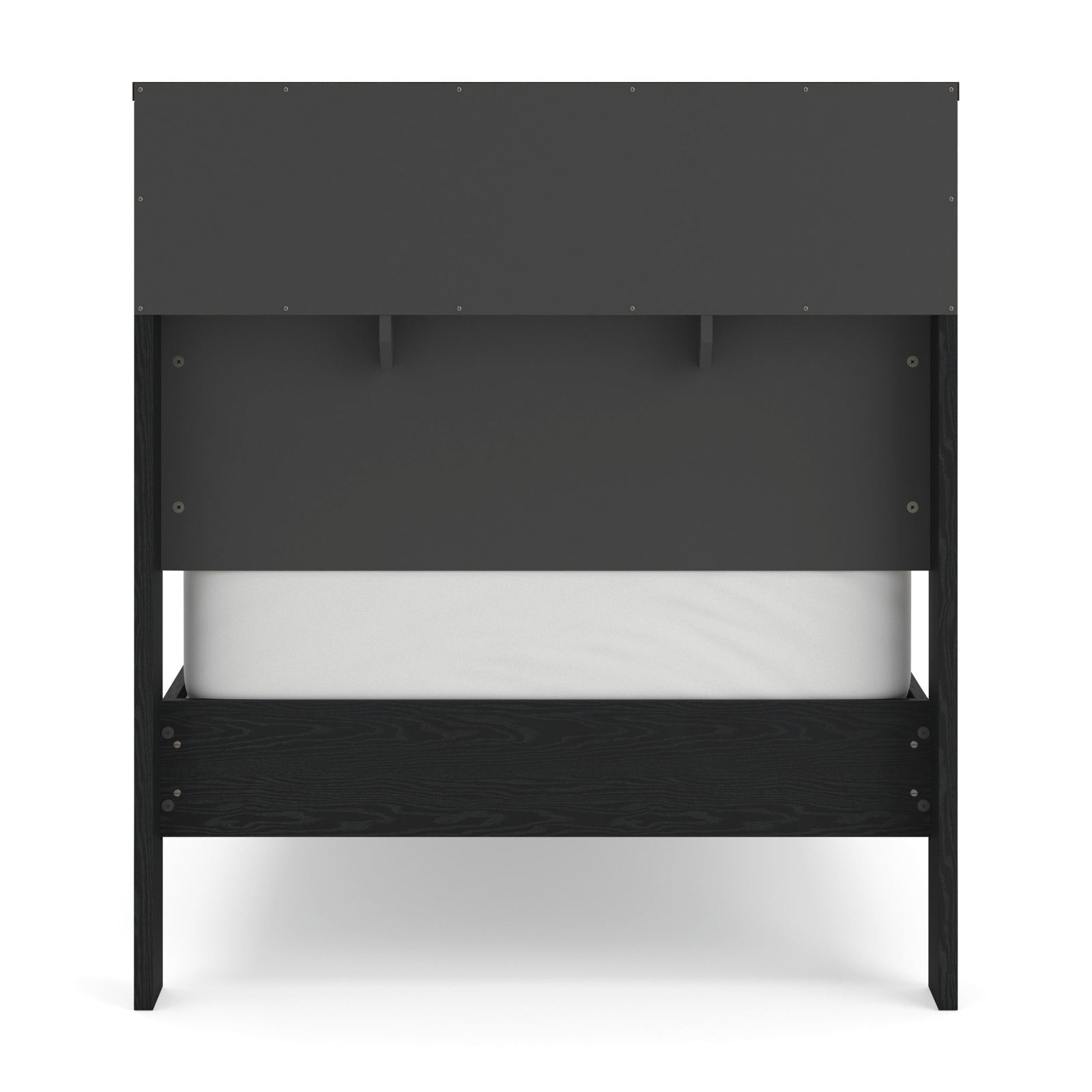 Kozmour Bookcase Complete Bed Frame - Black/Brown  (EB1460-SI) - Image 26