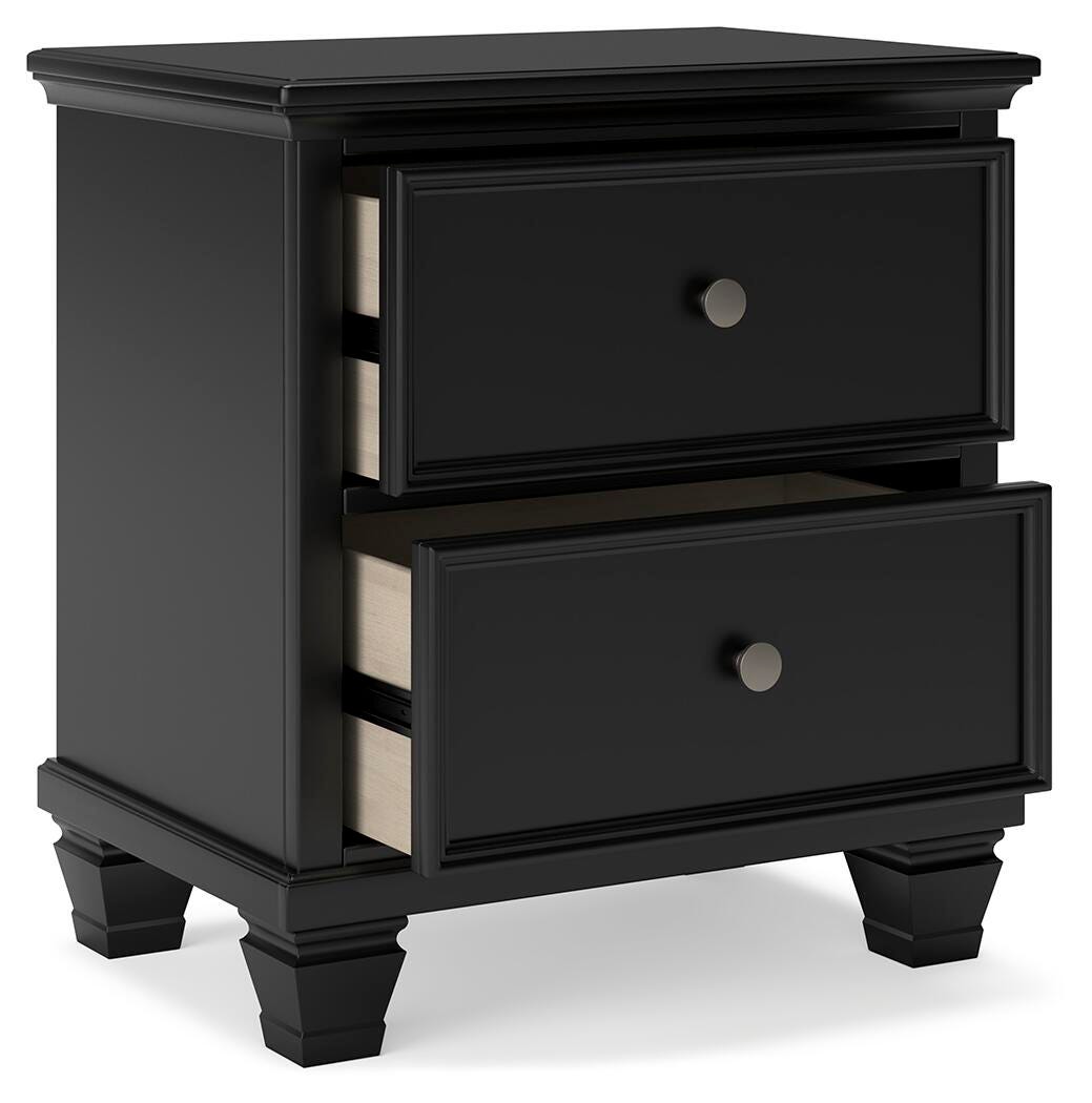 Lanolee Nightstand - Black  (B687-SI) - Image 3