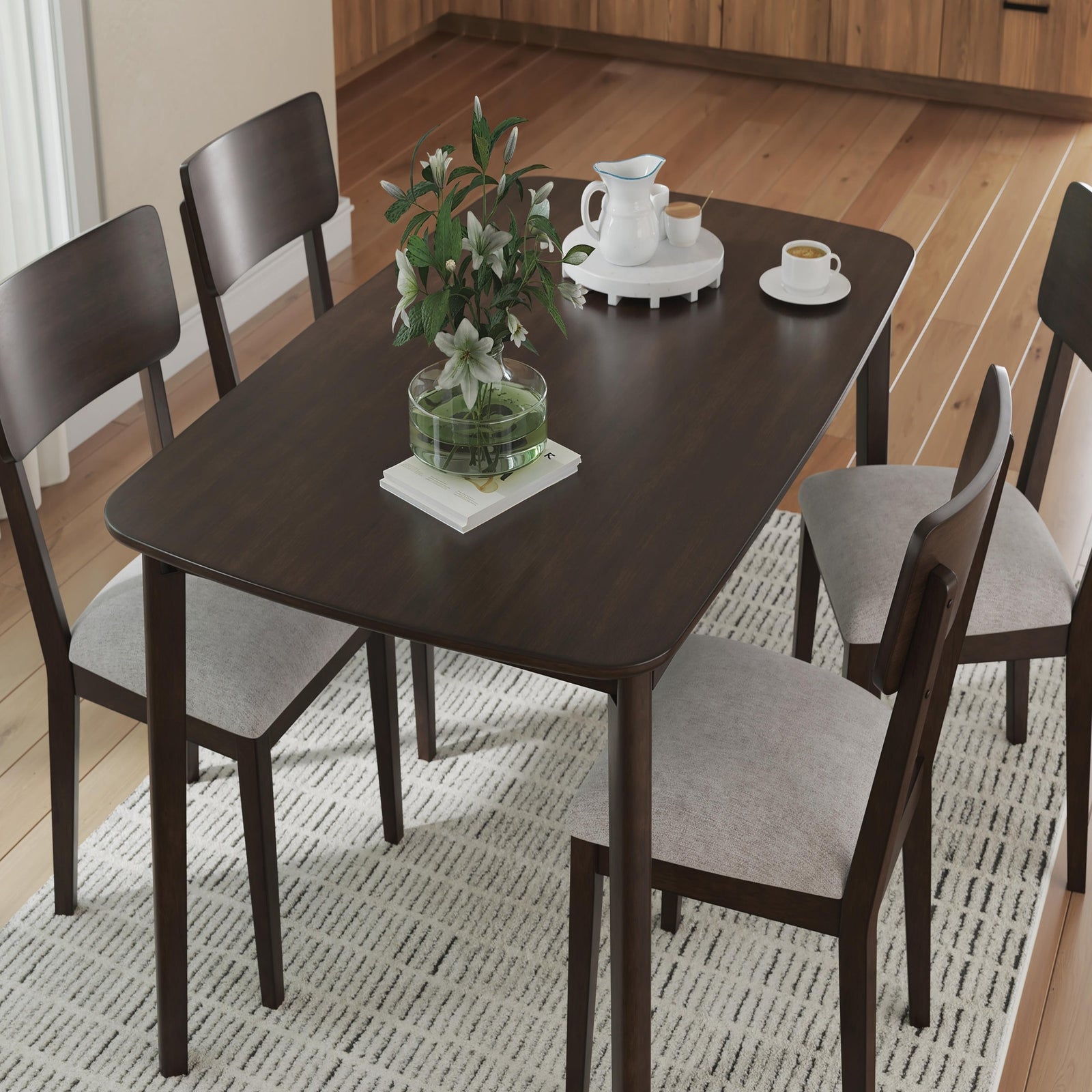 Shorbyn Dining Table and 4 Chairs (Set of 5) (PCD607-SI) - Image 15