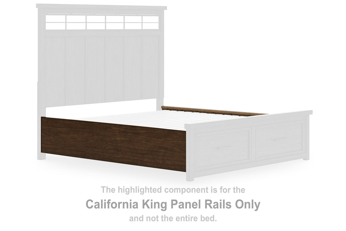 Taffenbrook Panel Rails - Medium Brown  (B849-SI)