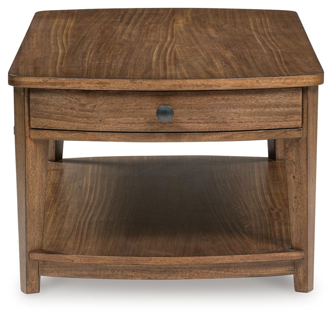 Burkbyer Coffee Table - Brown  (T513-SI) - Image 5