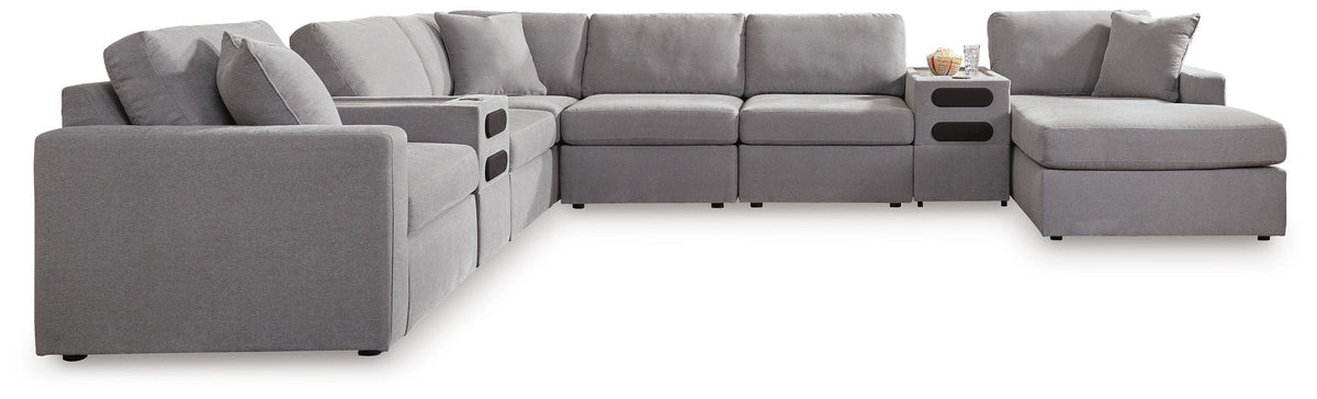 Modmax 8-Piece Sectional with Storage Chaise and Audio Consoles (92104-SI)