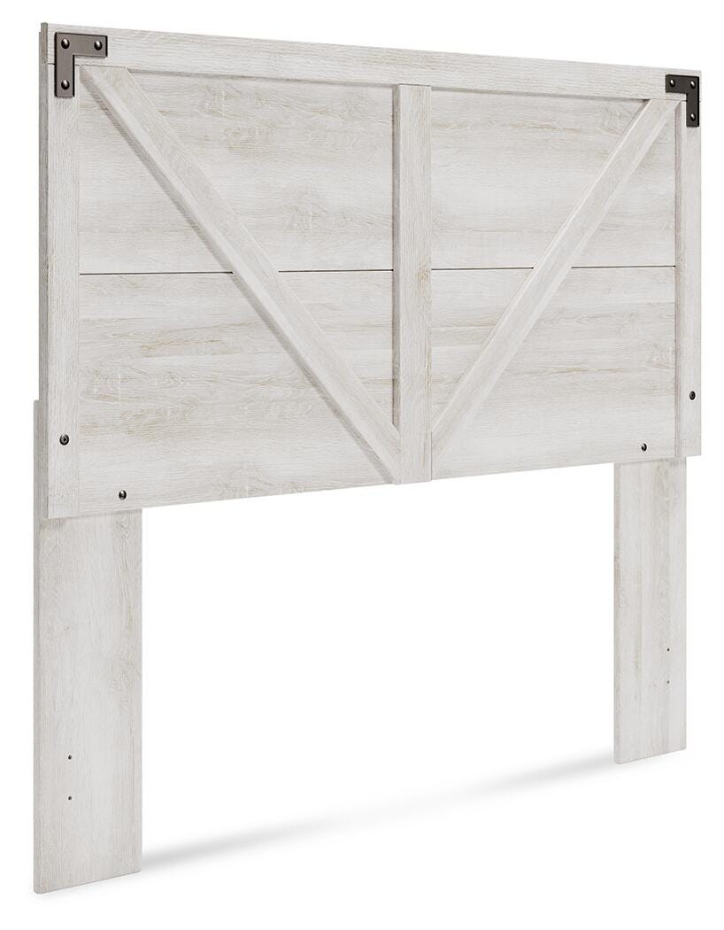 Shawburn Crossbuck Panel Headboard - Whitewash  (EB4121-SI)