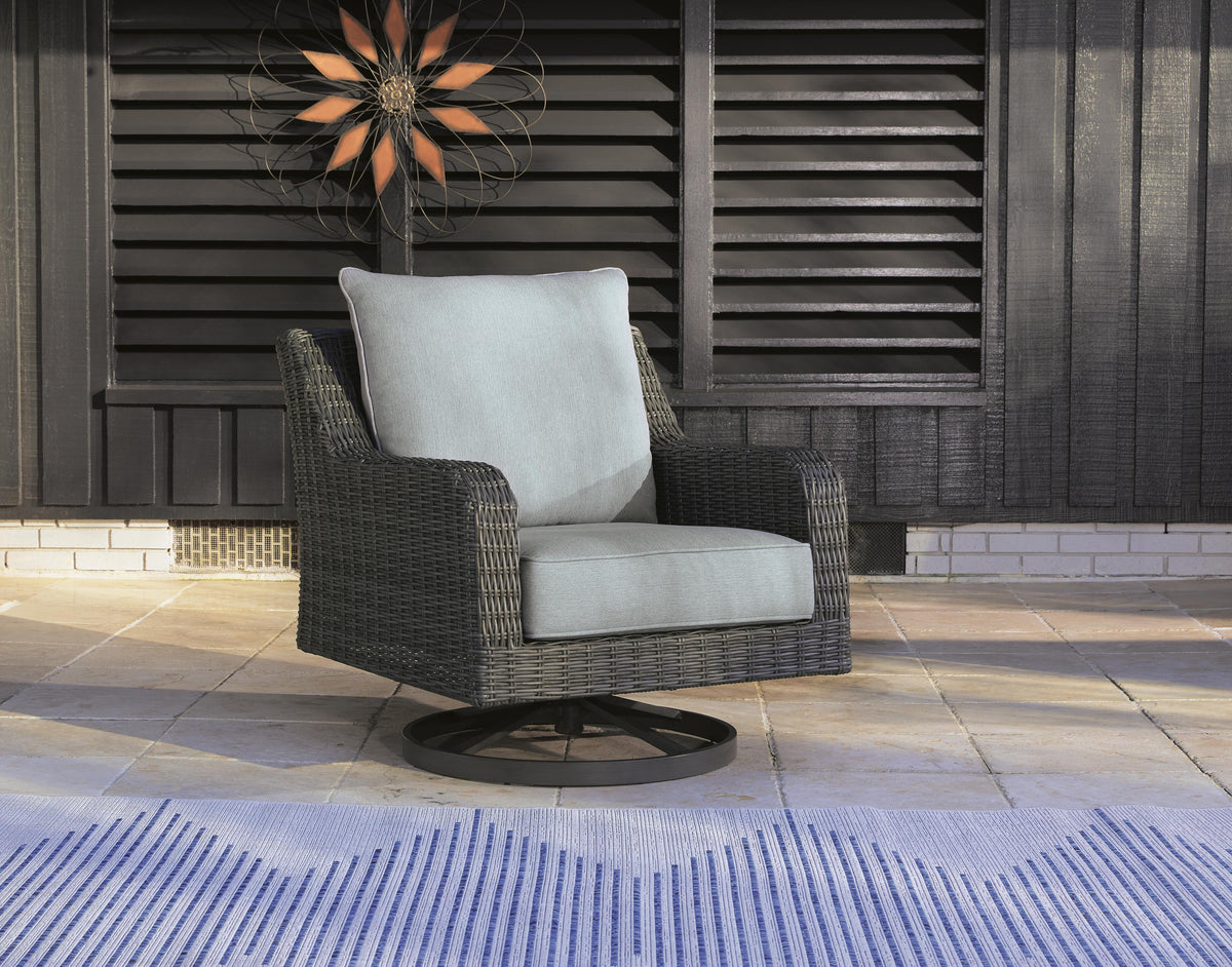 Elite Park Outdoor Swivel Lounge with Cushion (P518-SI) - Image 16