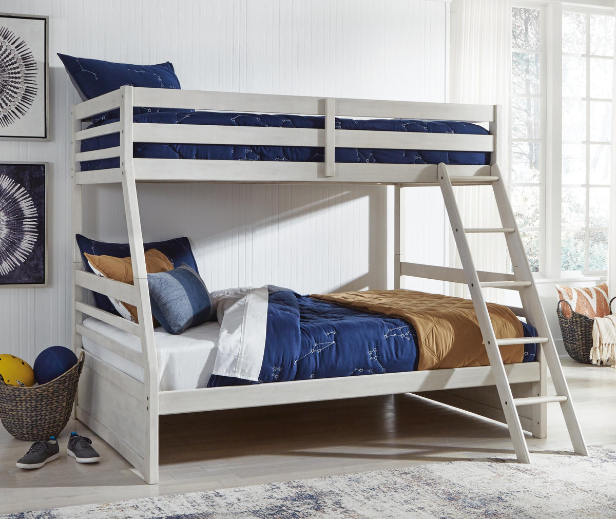 Robbinsdale Twin over Full Bunk Bed and Mattresses (B742-SI) - Image 8