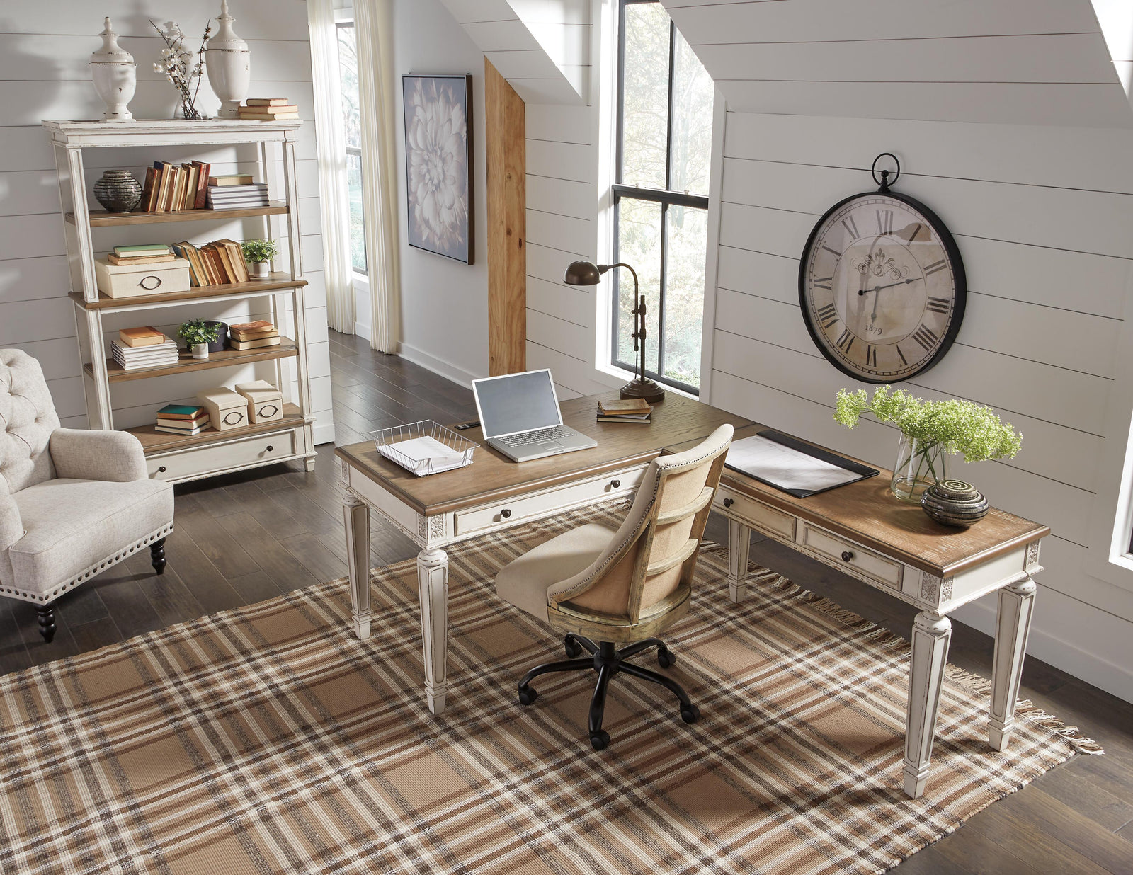 Realyn 2-Piece Home Office Desk (H743-SI) - Image 14