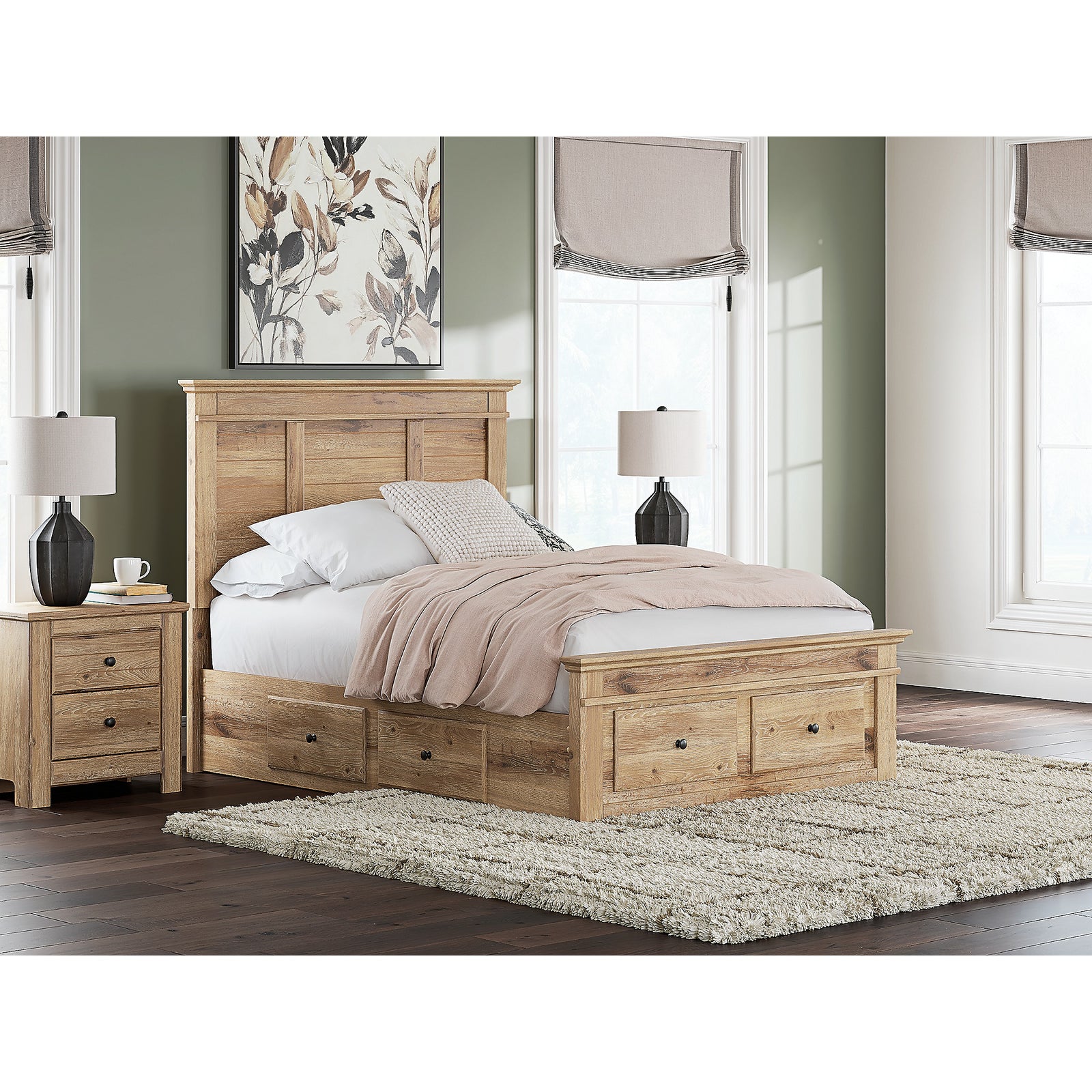 Makidern Full Panel Storage Bed (PCB1170-SI) - Image 11