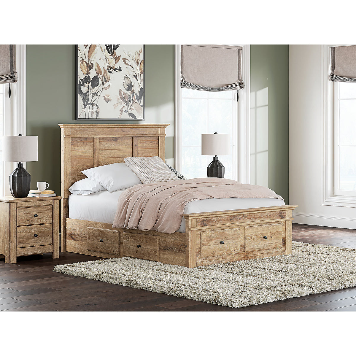 Makidern Full Panel Storage Bed (PCB1170-SI) - Image 10