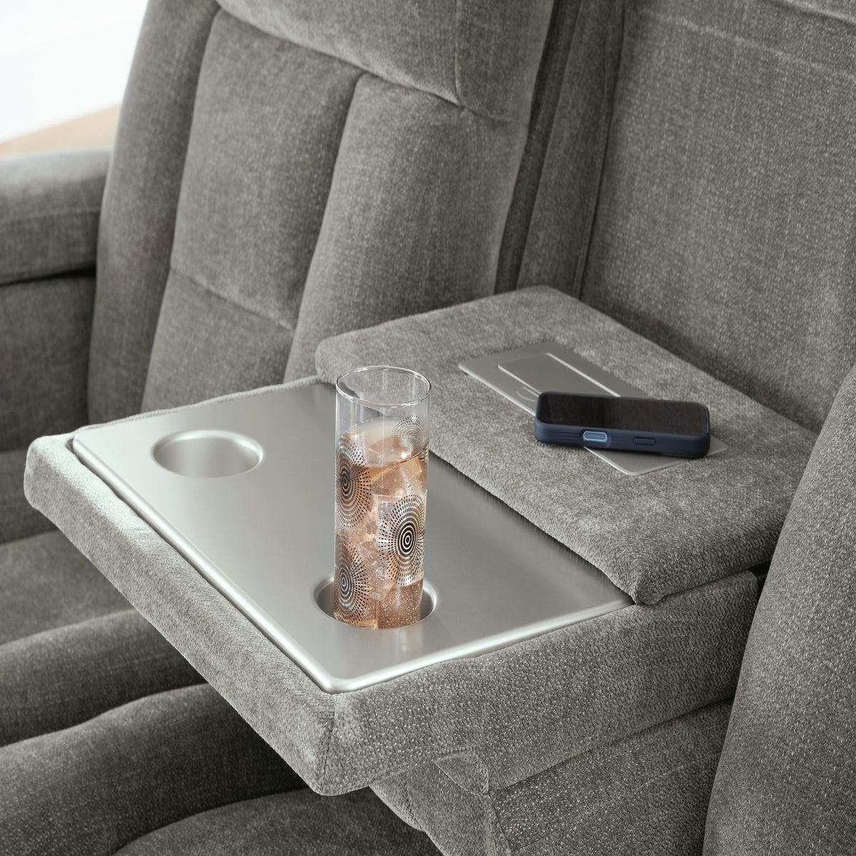 Mixed Motion Power Reclining Loveseat with Console (PC83505-SI) - Image 25