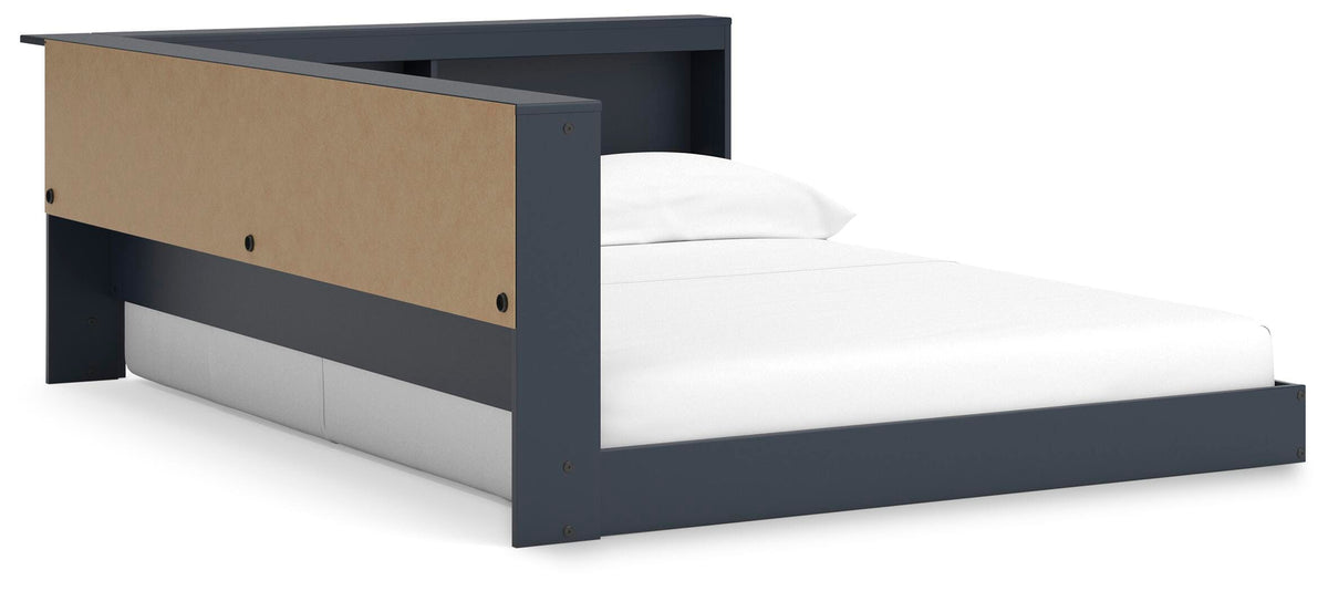 Simmenfort Bookcase Storage Bed (Youth) - Navy Blue  (EB1528-SI) - Image 3