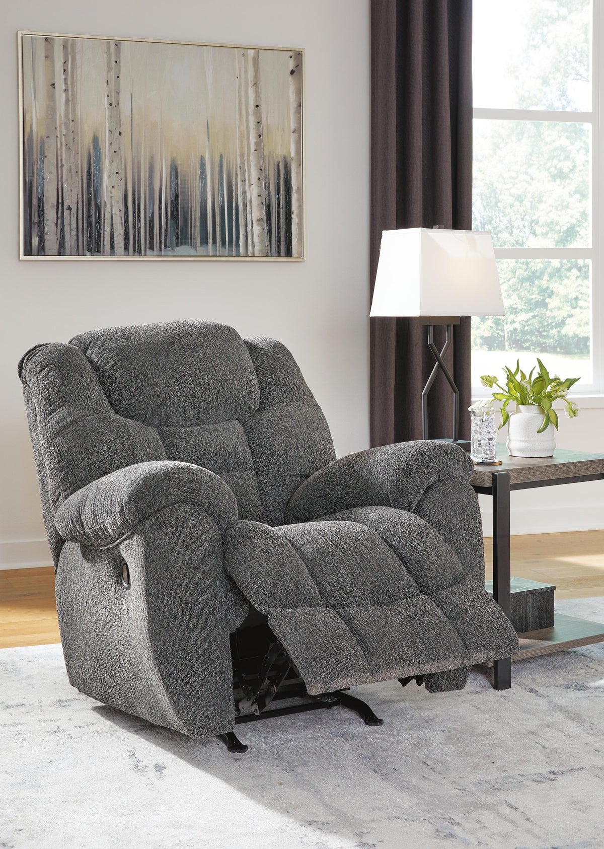 Foreside Reclining Loveseat with Console (38104-SI) - Image 22