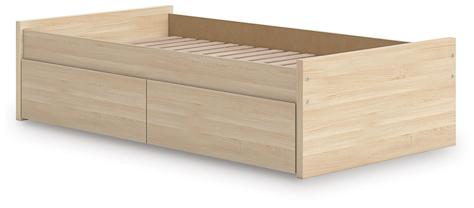 Onita Platform Bed with 1 Side Storage (Youth) - Natural  (EB9632-SI) - Image 3