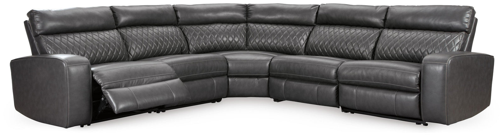 Samperstone 5-Piece Power Reclining Sectional (55203-SI) - Image 2