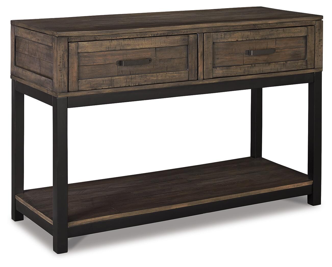 Johurst Sofa/Console Table - Grayish Brown  (T444-SI)