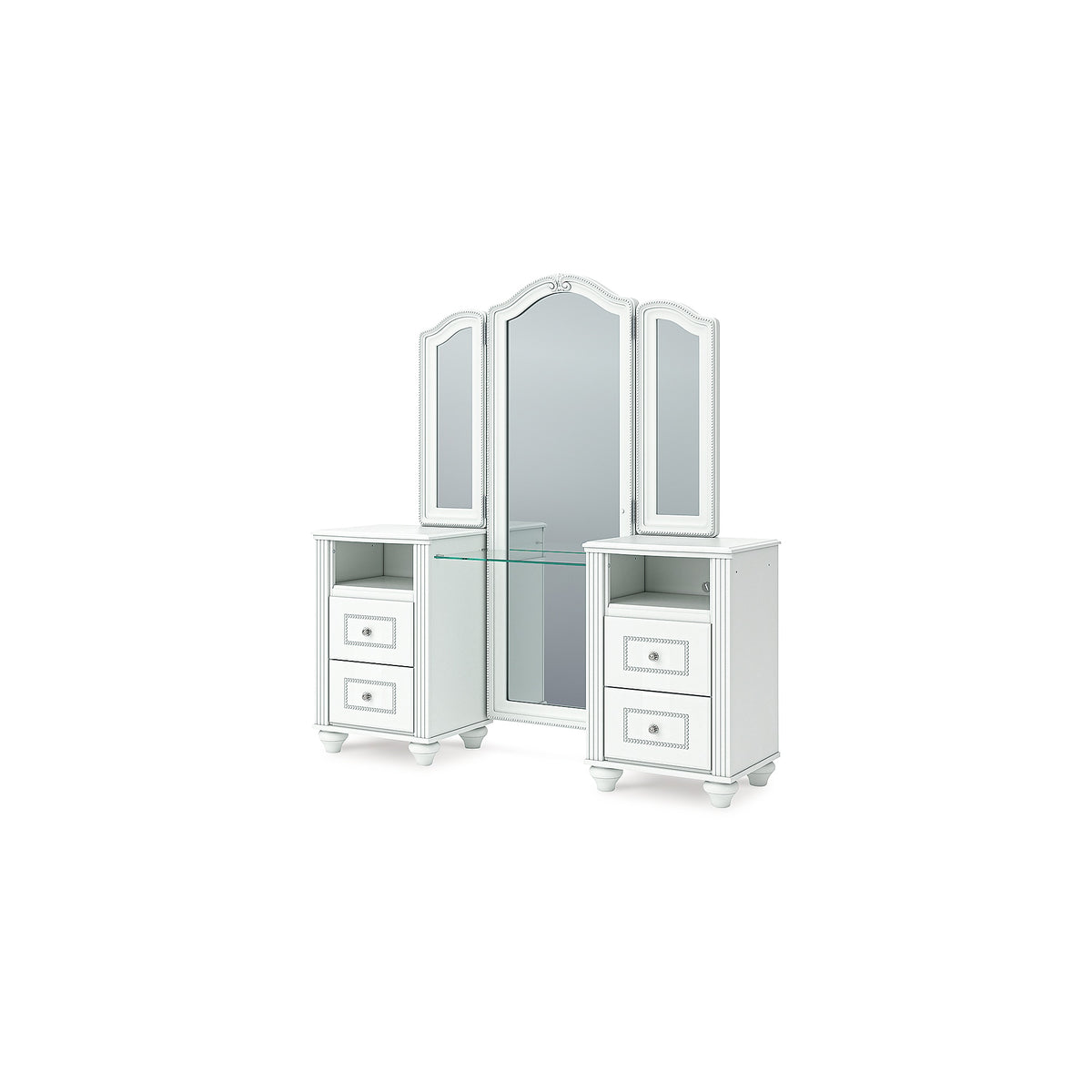 Kozlani Vanity, Mirror and Stool (PCB1819-SI) - Image 13