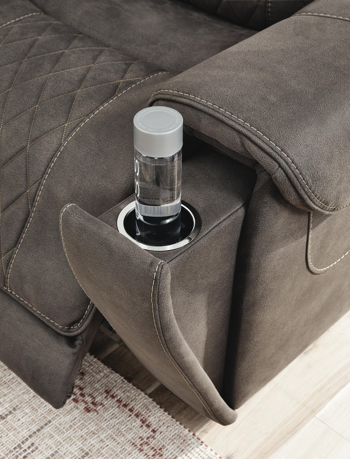 Hoopster Left-Arm Facing Power Recliner (23703-SI) - Image 9