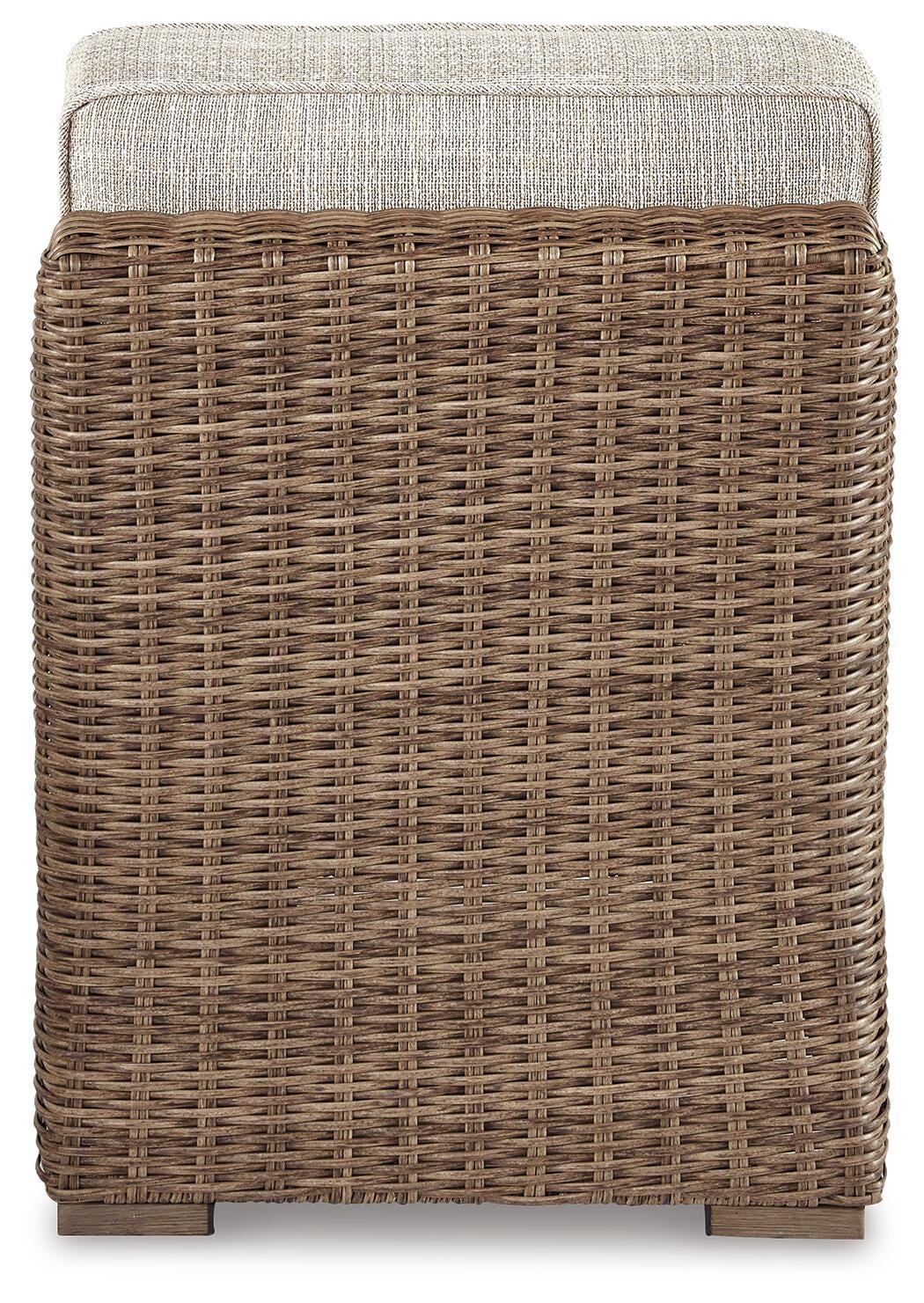 Beachcroft 4-Piece Outdoor Sectional, 2 Arm Chairs, Lounge Chair and Bench (P791-SI) - Image 14