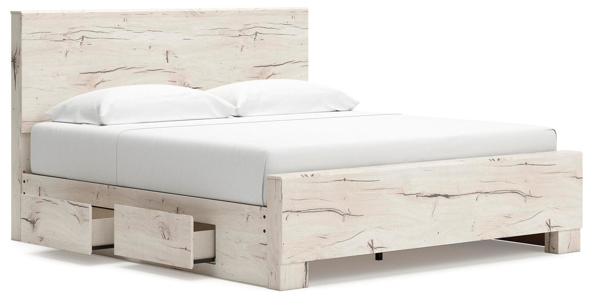 Lawroy Panel Bed with Storage, Dresser and Mirror - Light Natural  (B2310-SI) - Image 10