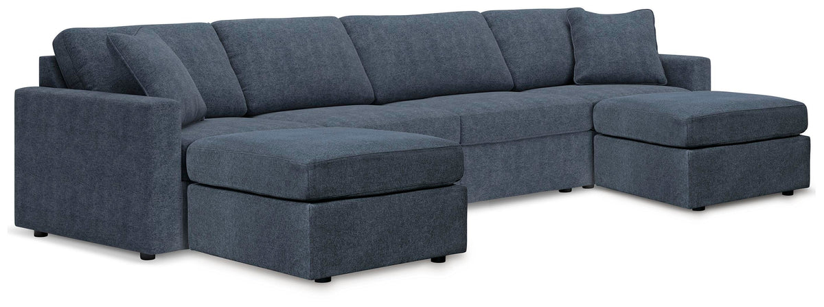 Modmax 4-Piece Sectional and 2 Ottomans (92121-SI)