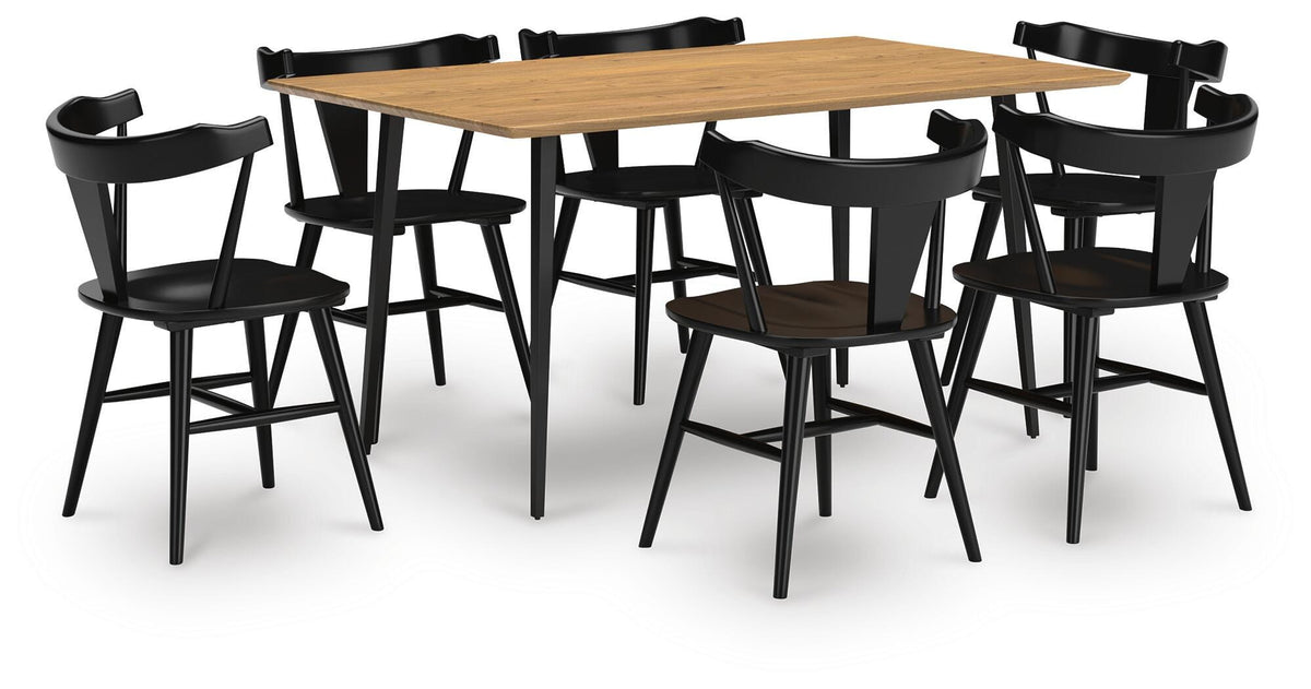 Gretlynn Dining Table and 6 Chairs (D501-SI)