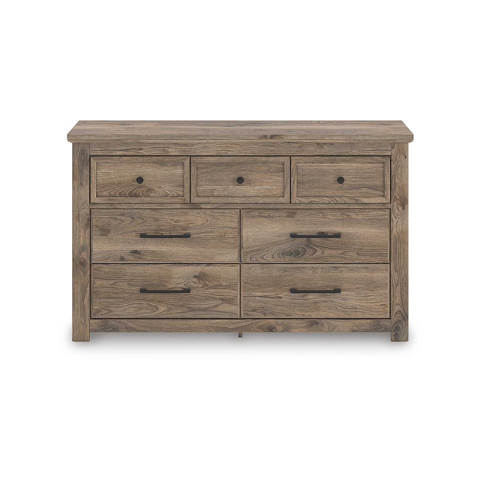 Rusticott Queen Panel Bed, Dresser and Nightstand (PCB2260-SI) - Image 2